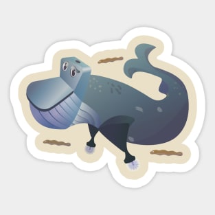 Wc Whale Sticker